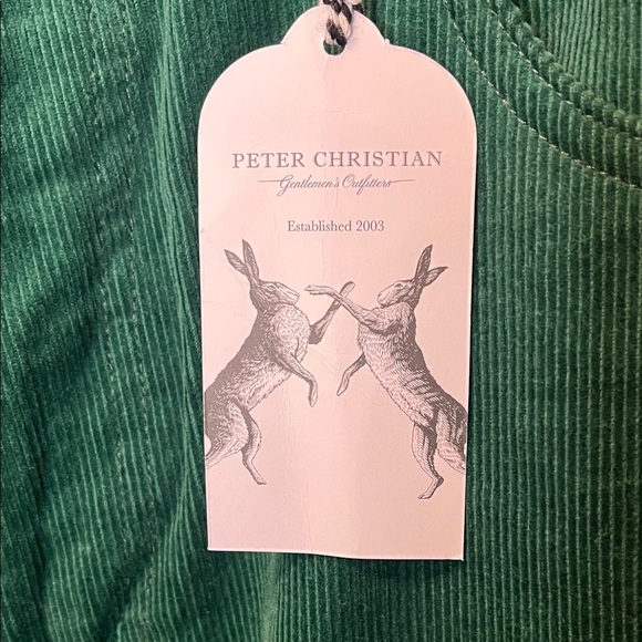 NWT - Peter Christian - Men's Emerald Flat Front Corduroy Pants - Size 36 x 30 - Picture 3 of 11